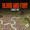 World At War 85: Blood & Fury Monster Canvas Map
